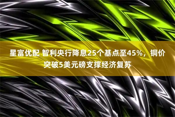 星富优配 智利央行降息25个基点至45%，铜价突破5美元磅支撑经济复苏