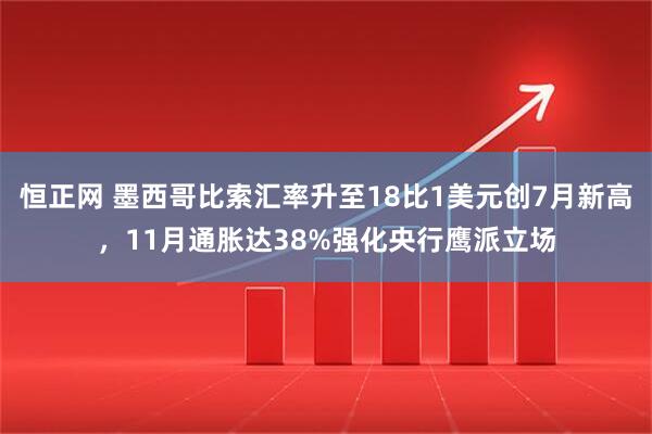 恒正网 墨西哥比索汇率升至18比1美元创7月新高，11月通胀达38%强化央行鹰派立场